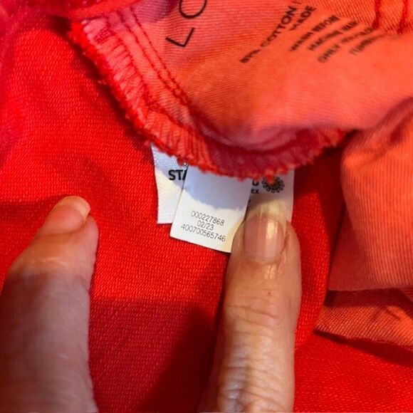 NWT LC Lauren Conrad High Rise Paper Bag Waist Bow Belt Red Shorts Size 0 - Picture 9 of 10